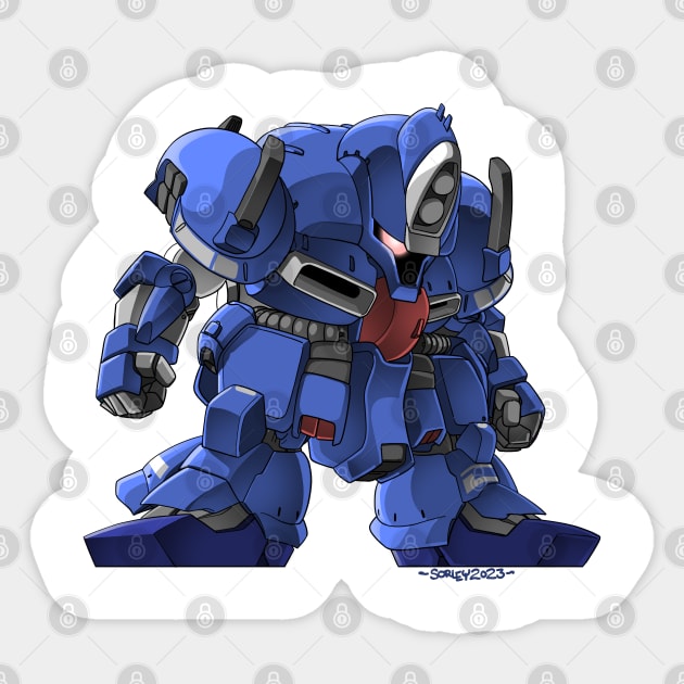 SD Sentinel Project: Xeku Eins Sticker by AspleniaStudios